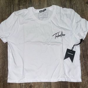 NWT Talentless brand crop top tee shirt vintage